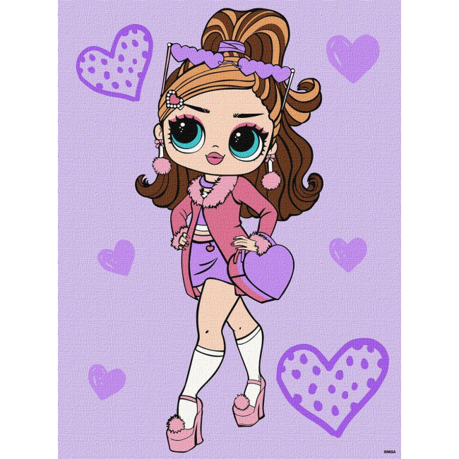 Картина за номерами LOL Surprise Tweens Fancy Gurl 30 х 40 Ідейка KHO6284
