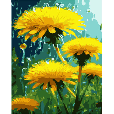 Картина за номерами Яскраві кульбаби 40 х 50 Artissimo PN3478