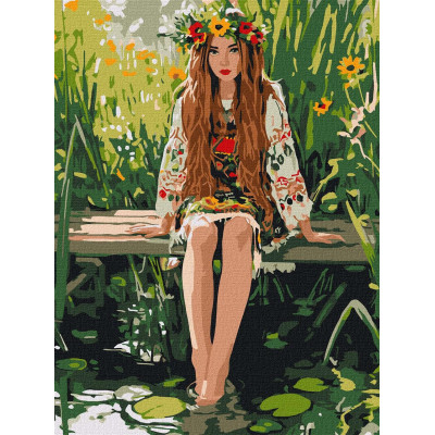 Картина за номерами Очі, що чекають 30 x 40  Ідейка KHO8616