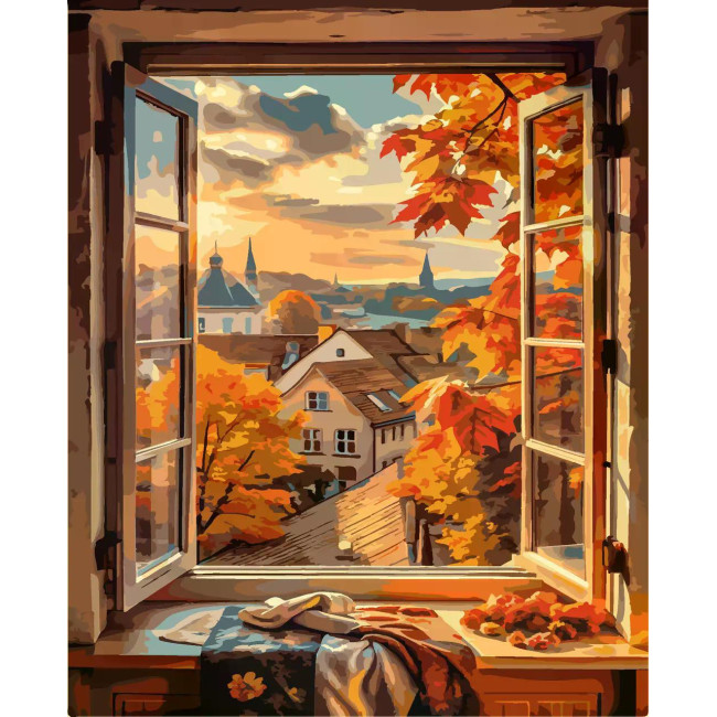 Картина за номерами Осінь за вікном 40 х 50 Artissimo PN0142