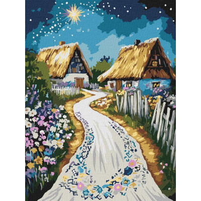 Картина за номерами Хатина 30 х 40  Ідейка KHO5161