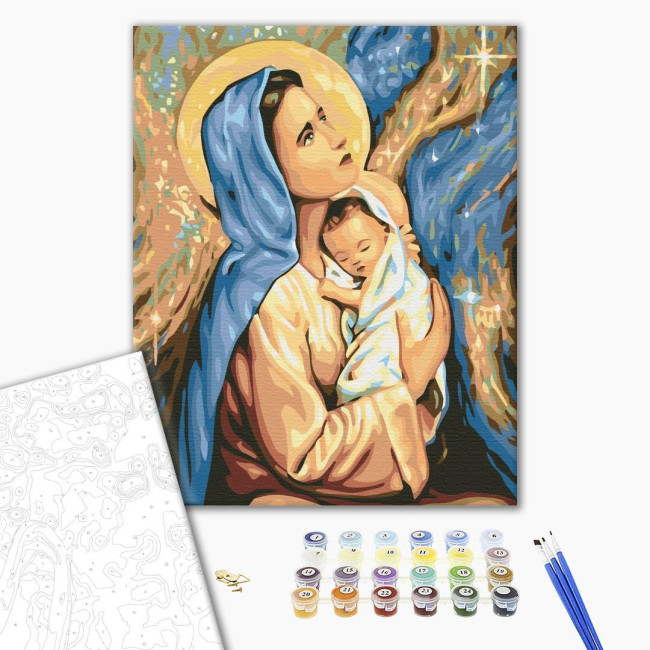 Картина по номерам Мария и Иисус  40 х 50 Brushme BS24165