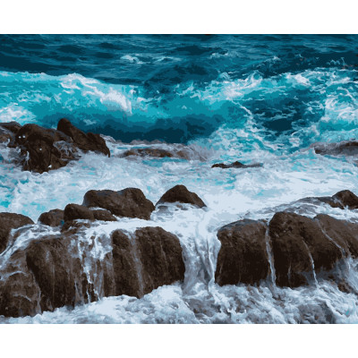 Картина за номерами Море, скелі   40 х 50 Artissimo PN2890