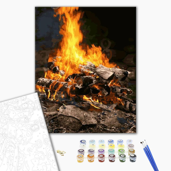 Картина за номерами Багаття 40 х 50 Brushme BS21741