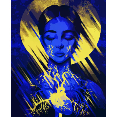 Картина за номерами  Серце України  40 х 50 Artissimo PN5639