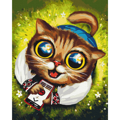 Картина за номерами Котик з ППО  Маріанна Пащук   40 х 50 Brushme  BS53418