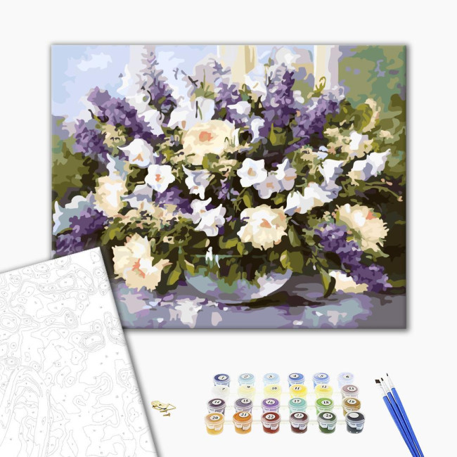 Картина за номерами Весняний букет Brushme 40 х 50 BS053
