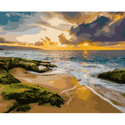 Картина за номерами Закат на морі  40 х 50 Artissimo PN6459
