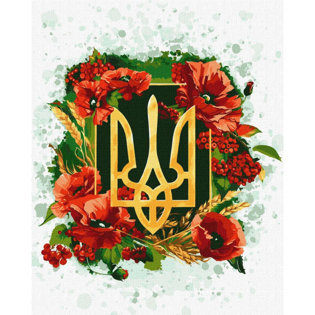 Картина за номерами Квітучий тризуб 40 х 50 Ідейка KHO5009