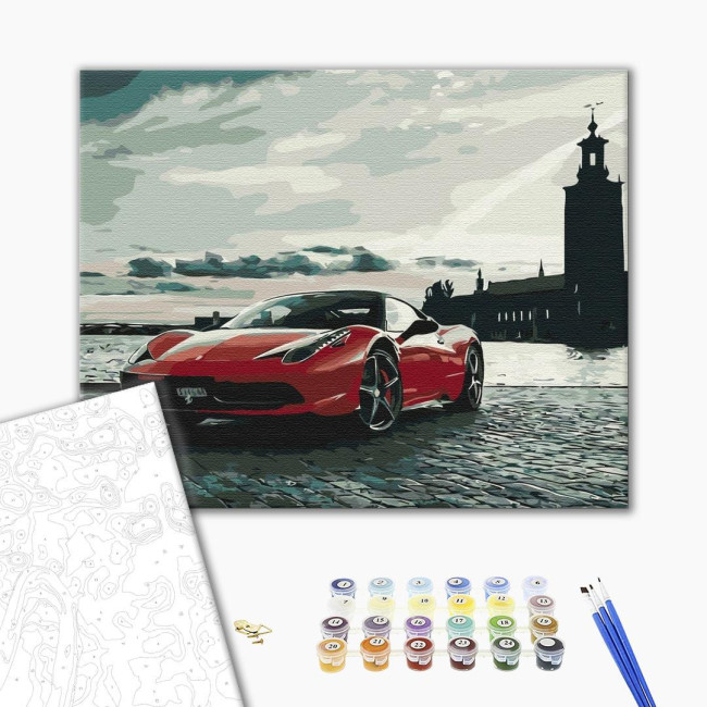 Картина за номерами Багряна швидкість   40 х 50 BrushMe  BS52181