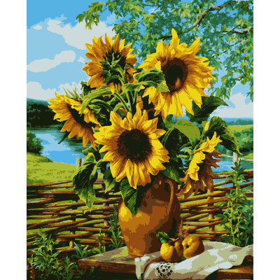 Картина за номерами  Букет соняхів 40 х 50 Artissimo PN6407