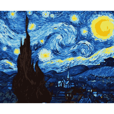 Картина за номерами Зоряна ніч Ван Гог 40 х 50  Artissimo PN7599