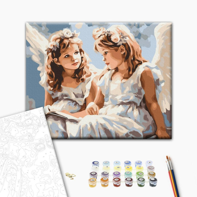 Картина за номерами Ангелята  40 х 50 Brushme  BS53708