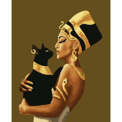 Картина за номерами Клеопатра з металізованими фарбами Artissimo 40 х 50 PN6131