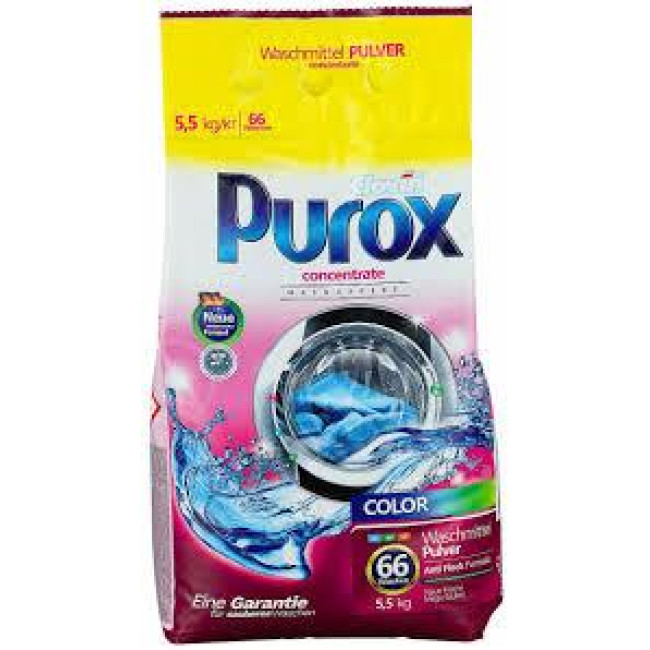 Порошок стиральный для цветного белья Purox concentrat COLOR 5,5 кг