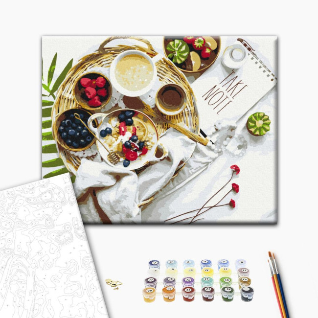 Картина за номерами Смаколики до сніданку Brushme 40 х 50 BS52651