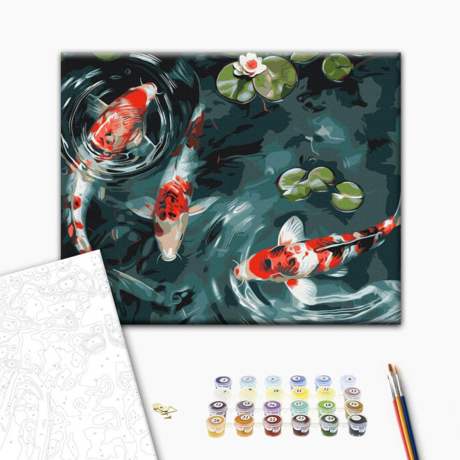 Картина за номерами Коропи коі  Brushme 40 х 50 BS54000