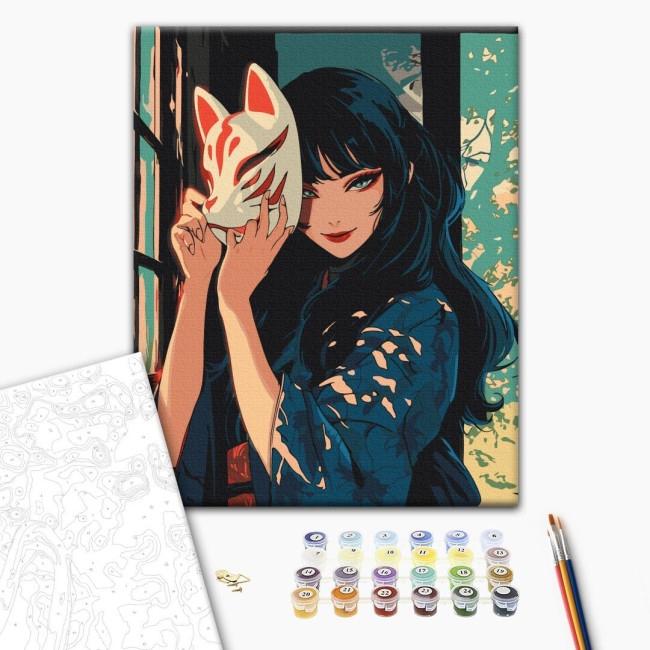Картина по номерам  Кицуне Brushme 40 х 50 BS54077