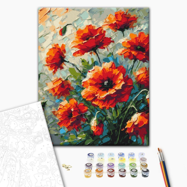 Картина по номерам Маки Brushme  40 х 50 BS54160