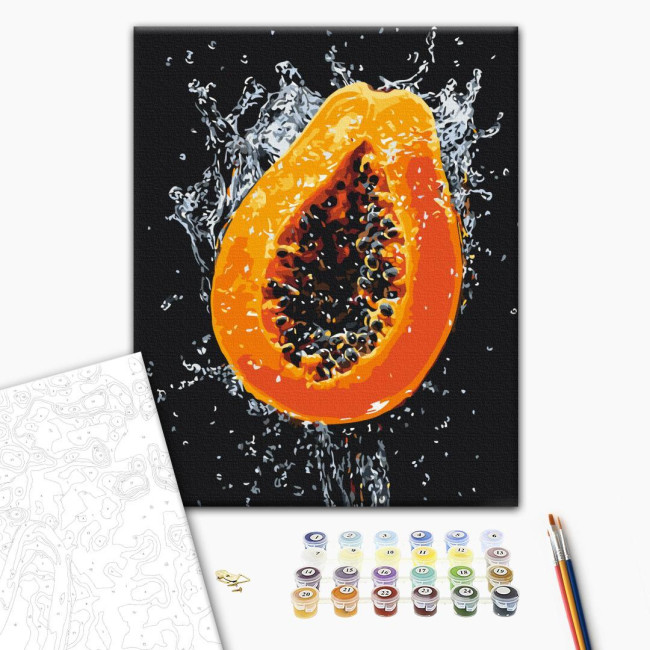 Картина за номерами Вибух соковитої папаї  Brushme 40 х 50 BS54145