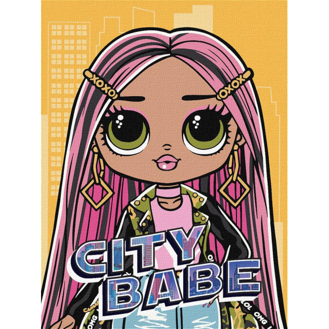 Картина по номерам LOL Surprise OMG City Babe 30 х 40 Идейка KHO6277