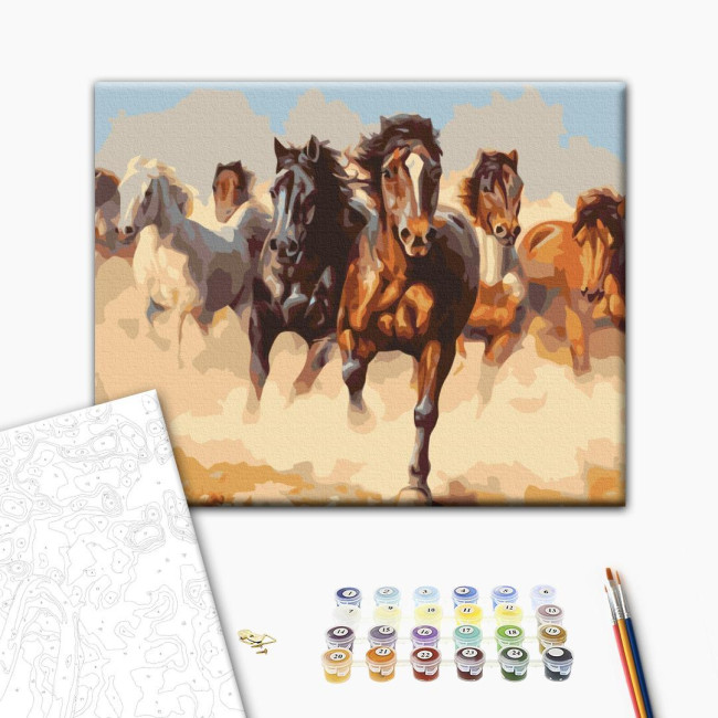 Картина по номерам Кони Brushme 40 х 50 BS8945