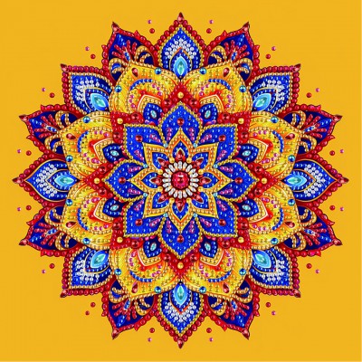 Алмазная мозаика Яркий цветок 25 х 25 Brushme BH017