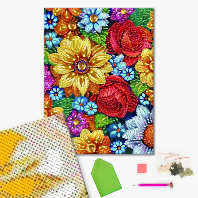 Алмазна мозаїка Квіткова колекція 25 х 25 Brushme  BH029